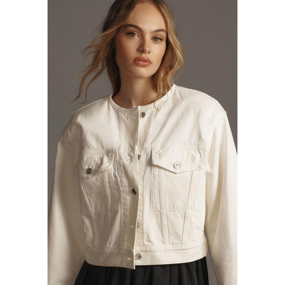 Citizens of Humanity Renata Collarless Denim Jacket size M NWT